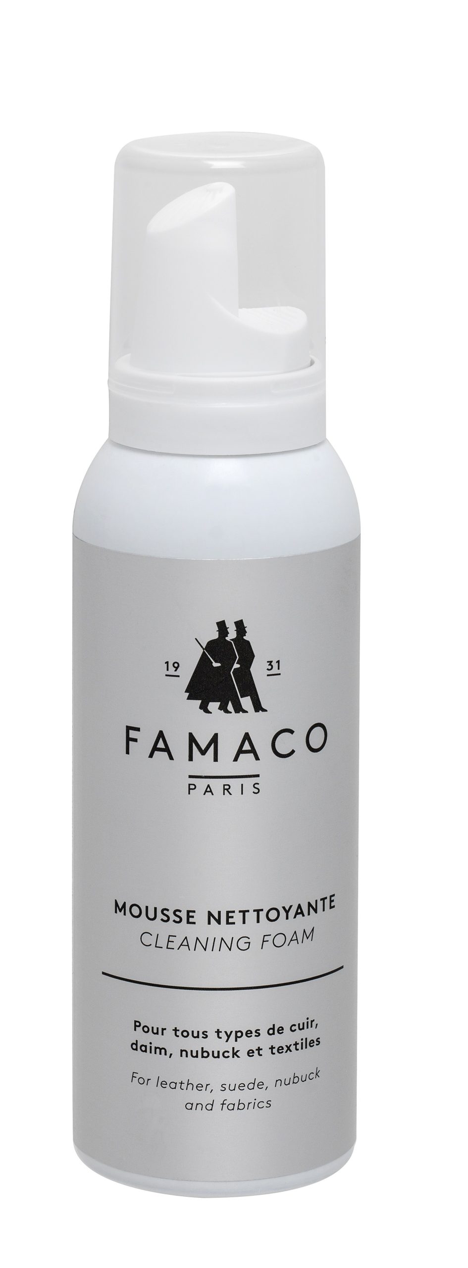Mousse Nettoyante detergente Famaco per pulire scarpe in pelle e camoscio