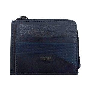 Portacarte di credito Jaguar in pelle Blu