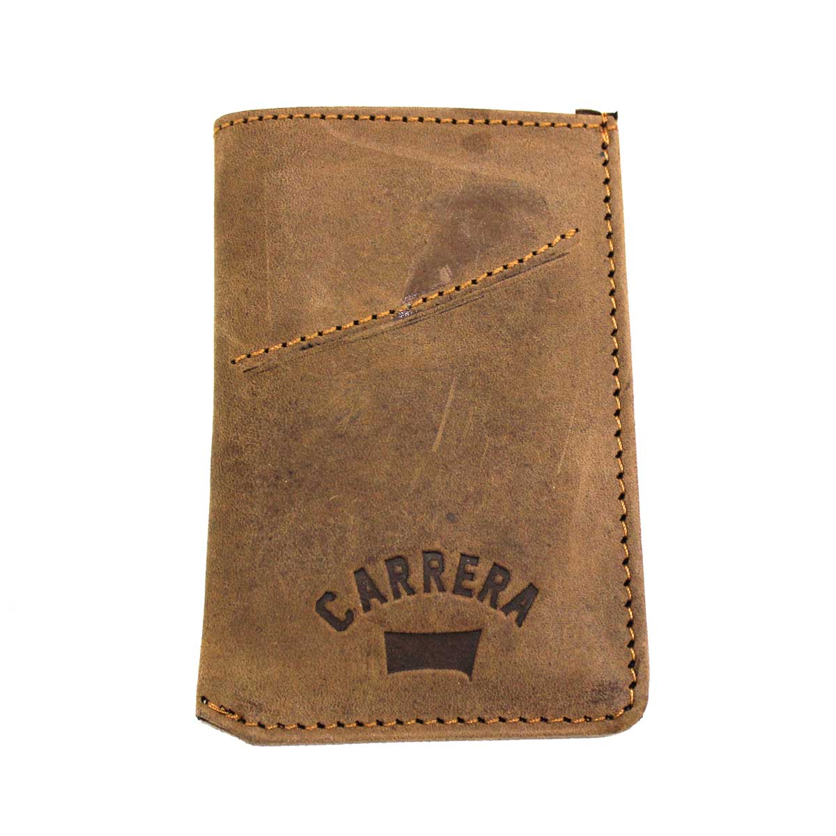 Portacarte di credito in pelle Marrone Carrera